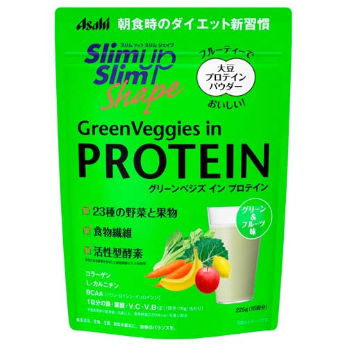 スリムアップスリムシェイプ グリーンベジズ イン プロテイン 225g スリムアップスリムシェイプ グリーンベジズ イン プロテイン 225g