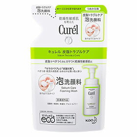 キュレル　皮脂トラブルケア　泡洗顔料　つめかえ用　【医薬部外品】 130ml