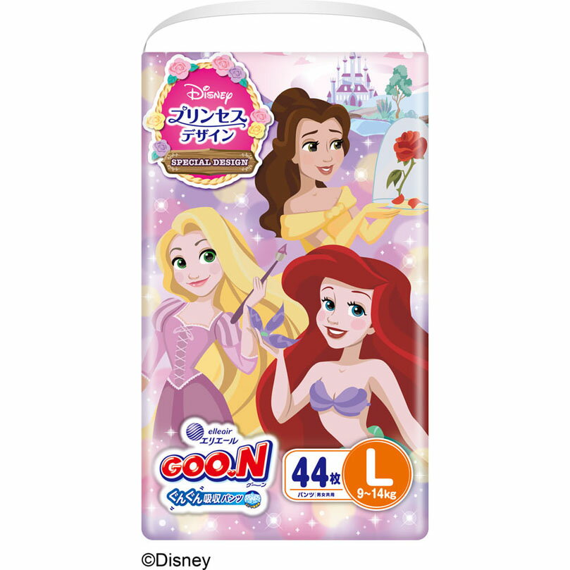 グーン ぐんぐん吸収パンツ Lサイズ（プリンセス企画） 44枚