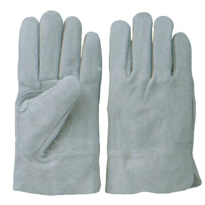 牛床革内縫い作業手袋　グレー　（フリーサイズ）　C-507　柏田製作所