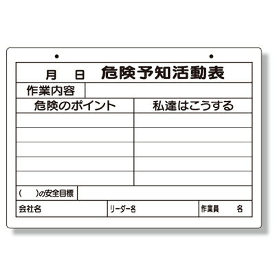 Rakuten - 320-161　危険予知活動表(A4サイズ)　エコユニボード(PP加工)　210×297×2mm厚UNIT ユニット