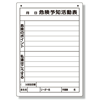 Rakuten - 320-162　危険予知活動表(A4サイズ)　エコユニボード(PP加工)　297×210×2mm厚UNIT ユニット