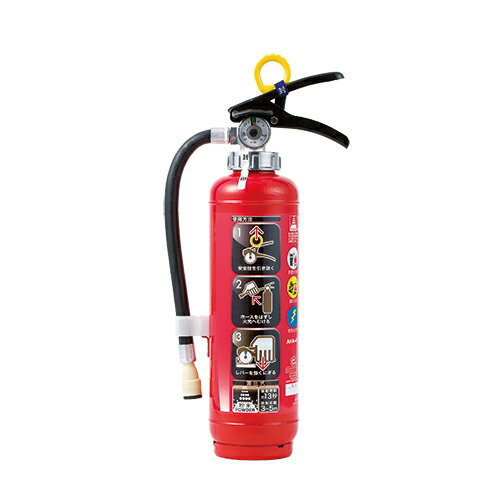 376-151　消火器　4型　蓄圧式粉末（ABC）消火器　（リサイクルシール付）　普通・電気・油火災用
