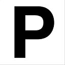 845-82P アルファベット表示ステッカー P(大) 5枚入 150×150mm(4)