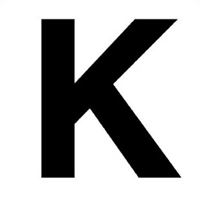 乐天商城 - 845-80K　アルファベット表示ステッカー　K　（小）　5枚入　50×50mm