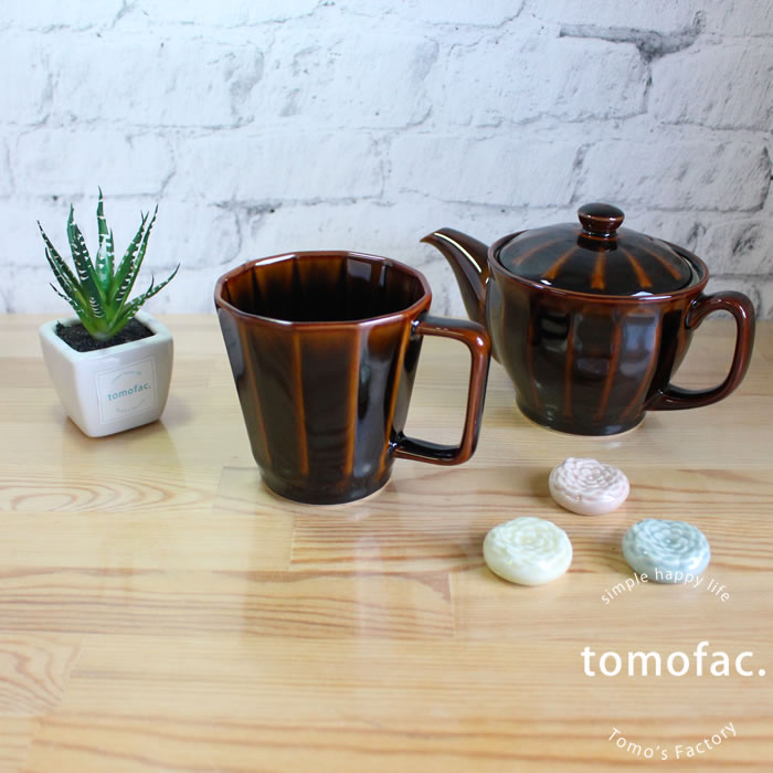 波佐見焼 スクエア 急須 / シンプル 無地 ポット お祝い 立体面 食器 おしゃれ ギフト シック シンプル ナチュラル 無地