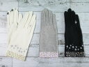 スマホ対応 UV手袋 スマホ 花刺繍 花柄 ショート UV カット かわいい 花 すべり止め 日除け 夏 綿 UVカット おすすめ 女性 レディース ウィメンズ...