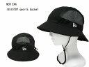 【正規品】SPORTS BUCKET | キャップ 帽子 ぼうし 日除け 日よけ 日焼け 熱中症 紫外線 かっこいい ロゴ おすすめ 大人 ニューエラ NEWERA 13515707
