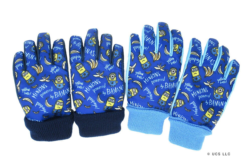 Gloves - 【送料無料】ミニオンスキー手袋 5歳-7歳頃 防寒 あったか おすすめ キャラクター キッズ