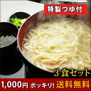 【赤字覚悟のお試し特価品】1000円ポッキリ!送料無料 本なま釜揚げうどん 3食セット つゆ付 業務用【熨斗対応不可 食べ物 福袋