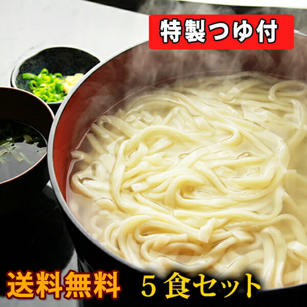 【赤字覚悟のお試し特価品】本なま釜揚げうどん 5食セット つゆ付 業務用【熨斗対応不可 食べ物 福袋 お中元 送料無料(※北海道、九州、四国、沖縄は別途送料加算となります) お中元 御中元 ギフト プレゼント 1