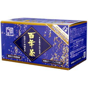 商品名 百年茶（青箱）24種素材配合 内容量 7.5g×30袋 原材料 クコの実・葉、ハトムギ、ハブ茶、ナツメ、甘草、ほうじ茶、カワラケツメイ、大麦、ナルコユリ、玄米、昆布、シイタケ、ドクダミ、スイカズラ、コフキサルノコシカケ、サツマイモ、サンザシ、クマザサ、桑の葉、ひじき、枇杷葉、カミツレ、あまちゃづる 商品説明 多品種原料を配合した日本で最初の健康茶。 昭和43（1968）年発売以来のロングセラー。クコの実や葉・ハトムギなど、毎日の健康習慣にオススメの厳選24種の原料を配合。 初めて百年茶を飲む方から、長年ご愛飲頂いている方まで、幅広いお客様に愛されています。クセもなく飲みやすい味わいになっております。 賞味期限 製造日から3年 メーカー 精茶百年本舗 広告文責 株式会社アリス　03-3856-5222