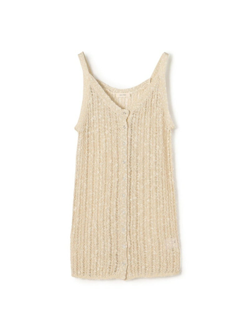 スラブコットンニットキャミソール DES PRES トゥモローランド トップス ニット ベージュ【送料無料】[..