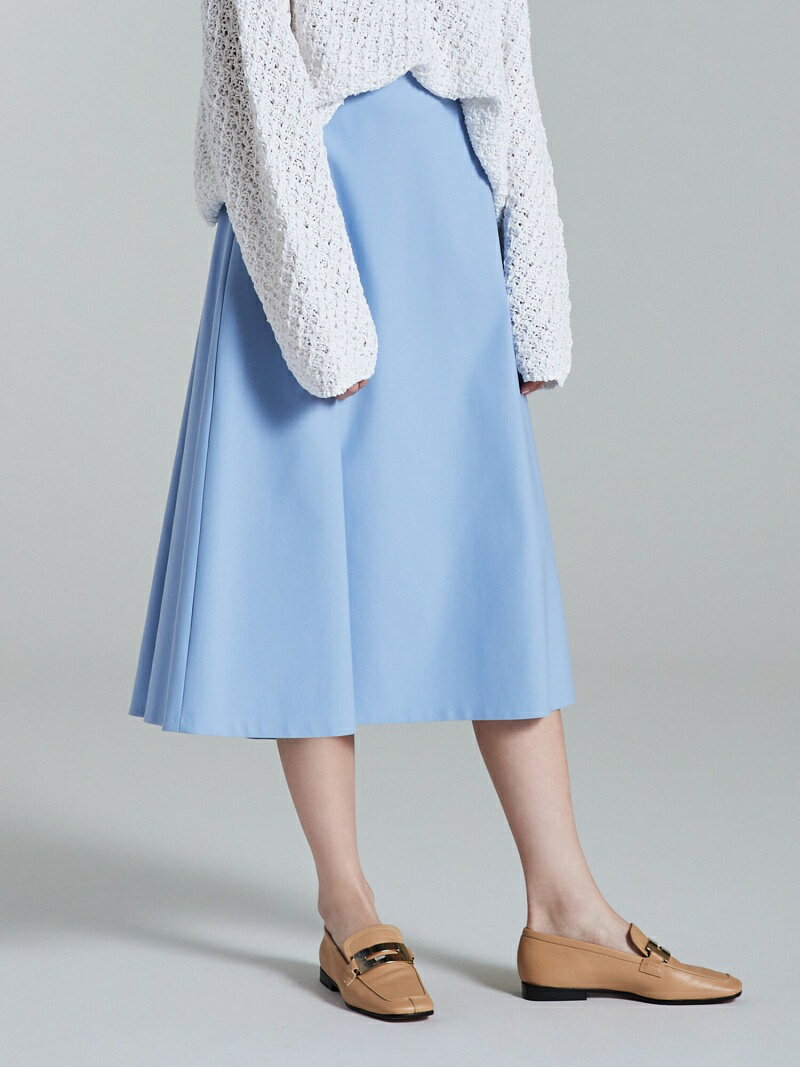 【SALE／50%OFF】ドレープダブルクロス バックタックミディスカート Ballsey トゥモロ