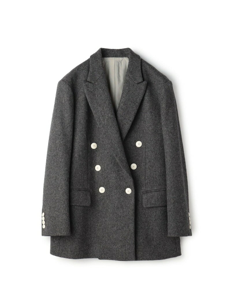 ウールメルトン ジャケットコート BACCA トゥモローランド ジャケット・アウター テーラードジャケット・ブレザー ネイビー グレー【送料無料】[Rakuten Fashion]