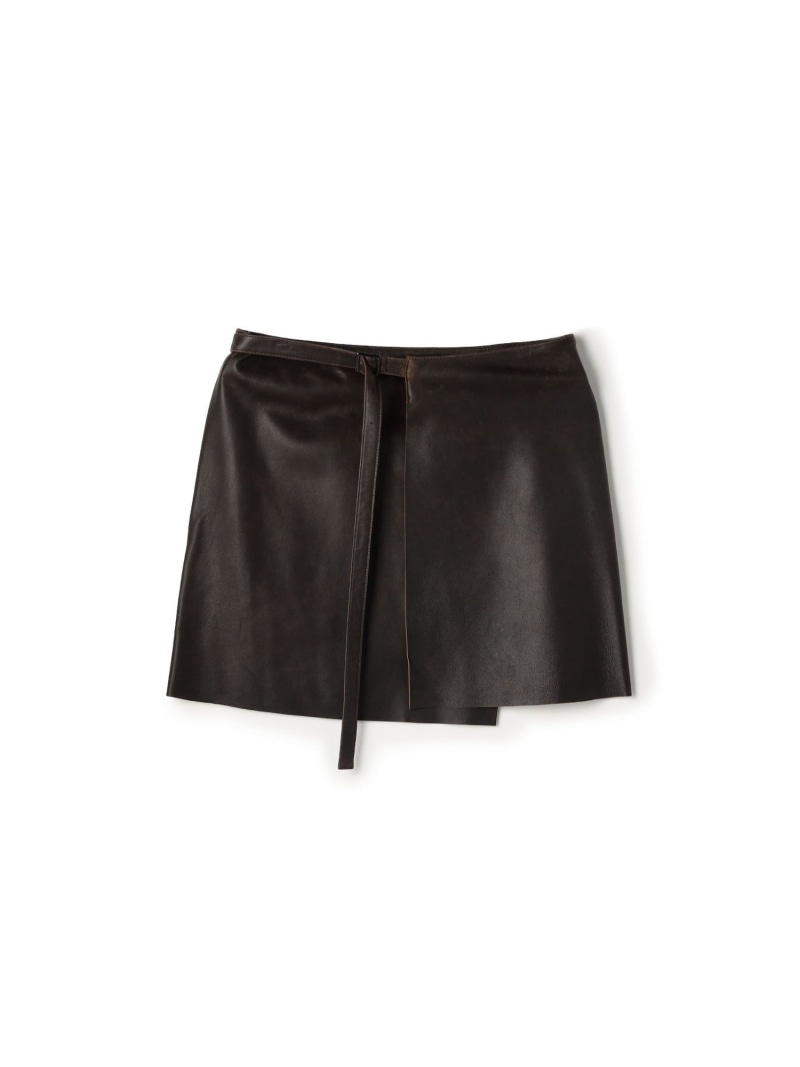 クラッシュレザー ラップミニスカート EDITION トゥモローランド スカート ミニスカート【送料無料】[Rakuten Fashion]