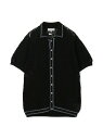 【別注】Raffa Molina コットン ニットシャツ TOMORROWLAND BUYING WEAR トゥモローランド トップス ニット ホワイト ブラッ...