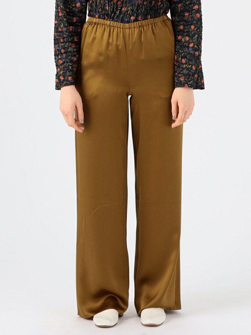 【SALE／40%OFF】VINCE シルクサテン ワイドパンツ TOMORROWLAND BUYING WEAR トゥモローランド パンツ その他のパンツ ブラウン【RBA_E】【送料無料】[Rakuten Fashion]のサムネイル