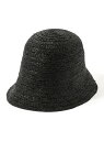 KIJIMA TAKAYUKI RAFFIA BRAID CROCHET TOMORROWLAND トゥモローランド 帽子 ハット ブラック ベージュ【送料無料...