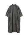 ワッシャーブロード ドロップショルダーシャツワンピース GALERIE VIE トゥモローランド ワンピース・ドレス シャツワンピース ブラック【送料無料】[R...