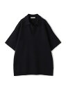 ミラノリブ ビッグポロ プルオーバーニット GALERIE VIE トゥモローランド トップス ニット ネイビー ベージュ【送料無料】[Rakuten Fash...