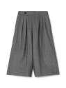 グリジオコットーネ クロップドワイドパンツ GALERIE VIE トゥモローランド パンツ その他のパンツ グレー【送料無料】[Rakuten Fashion...