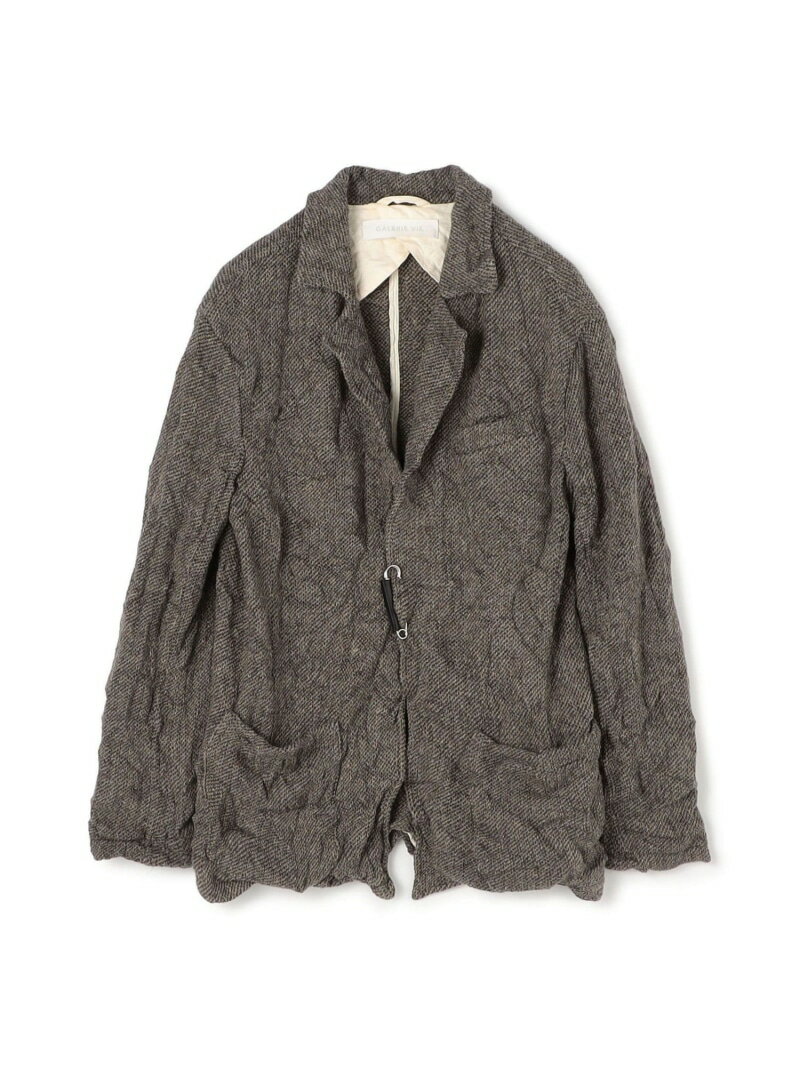 リンクルニット ボタンレスジャケット GALERIE VIE トゥモローランド ジャケット・アウター テーラードジャケット・ブレザー ブラウン【送料無料】[Rakuten Fashion]