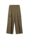 【WEB先行予約】コットンサテン カーゴパンツ DES PRES トゥモローランド パンツ カーゴパンツ ホワイト カーキグリーン【先行予約】*【送料無料】[R...