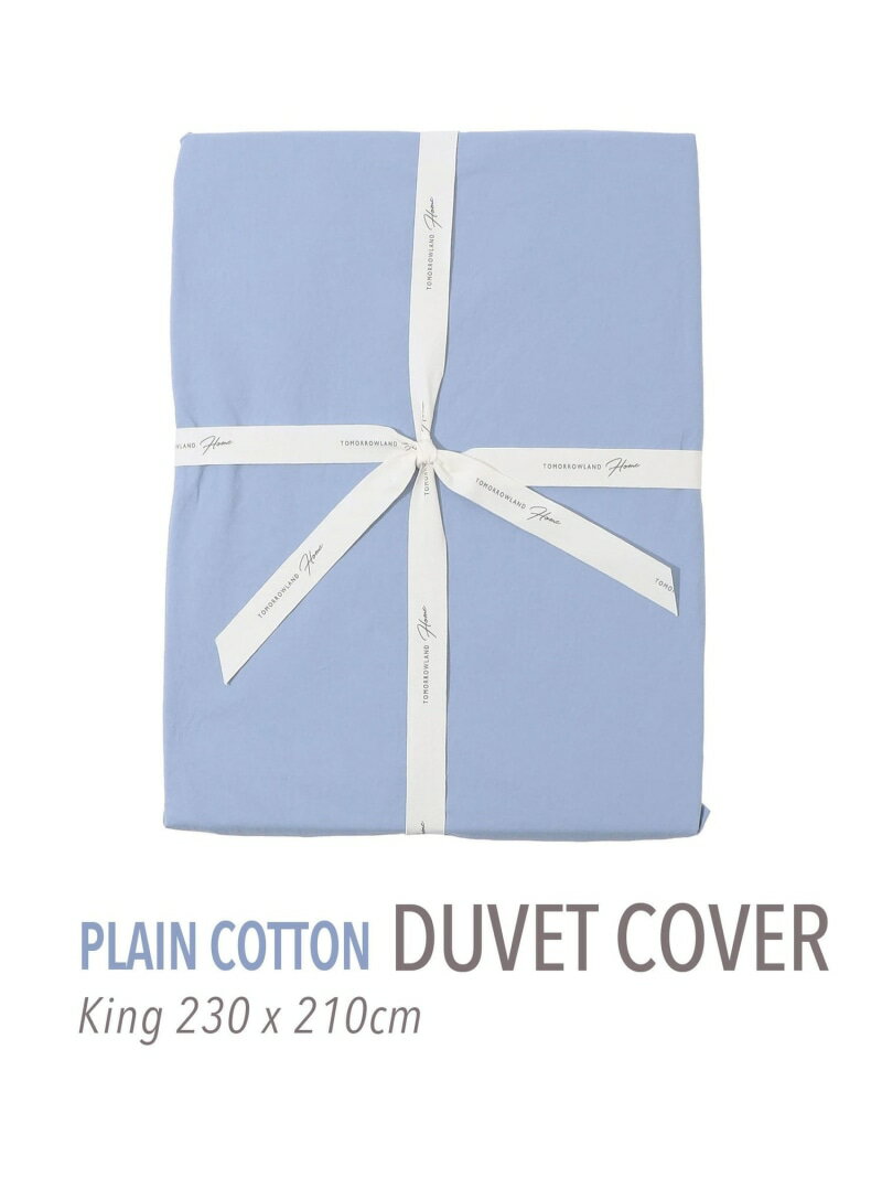 プレーンコットン 掛布団カバー(キング) TOMORROWLAND HOME トゥモローランド インテリア・生活雑貨 その他のインテリア・生活雑貨 ホワイト イエロー ピンク ネイビー ブルー【送料無料】[Rakuten Fashion]