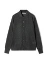 ウーステッドカシミヤ ポロカラーカーディガン GALERIE VIE トゥモローランド トップス カーディガン グレー【送料無料】[Rakuten Fashio...