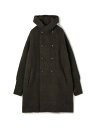 ウール カシミヤ シルク フーデット ダブルブレスト ニットコート TOMORROWLAND MEN トゥモローランド トップス ニット グレー【送料無料】[R...