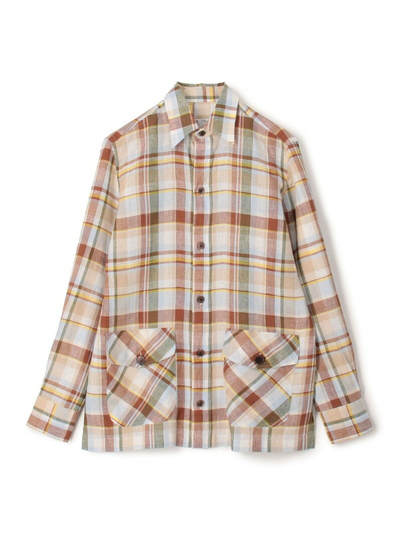 ERRICO FORMICOLA リネン オーバーシャツ TOMORROWLAND BUYING WEAR トゥモローランド トップス シャツ・ブラウス ブラウン【送料無料】[Rakuten Fashion]のサムネイル