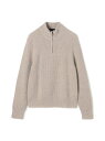 ライトウェイトカシミヤワッフル ハーフジッププルオーバー MLTC3709 JAMES PERSE トゥモローランド トップス ニット ベージュ グレー【送料無...