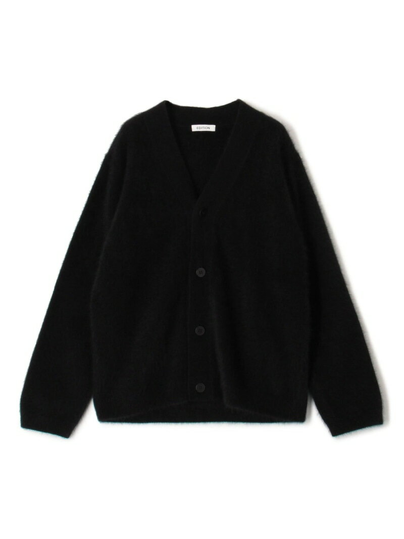 【WEB先行予約】フォックスシャギー カーディガン EDITION トゥモローランド トップス カーディガン ブラック ベージュ【先行予約】*【送料無料】[Rakuten Fashion]のサムネイル