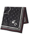 TOMORROWLAND シルクプリント スカーフ TOMORROWLAND GOODS トゥモローランド ファッション雑貨 スカーフ・バンダナ ブラック ブラ...