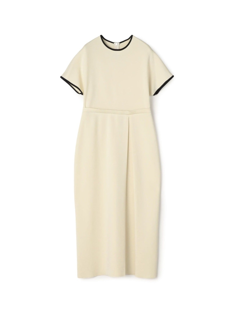 【WEB先行予約】ミラノリブ ウエストタックワンピース Ballsey トゥモローランド ワンピース・ドレス ワンピース ネイビー ホワイト【先行予約】*【送料無料】[Rakuten Fashion]