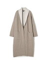 リサイクルカシミヤ ショールカラーコート WRBC2619 JAMES PERSE トゥモローランド トップス ニット ブラック ベージュ【送料無料】[Raku...