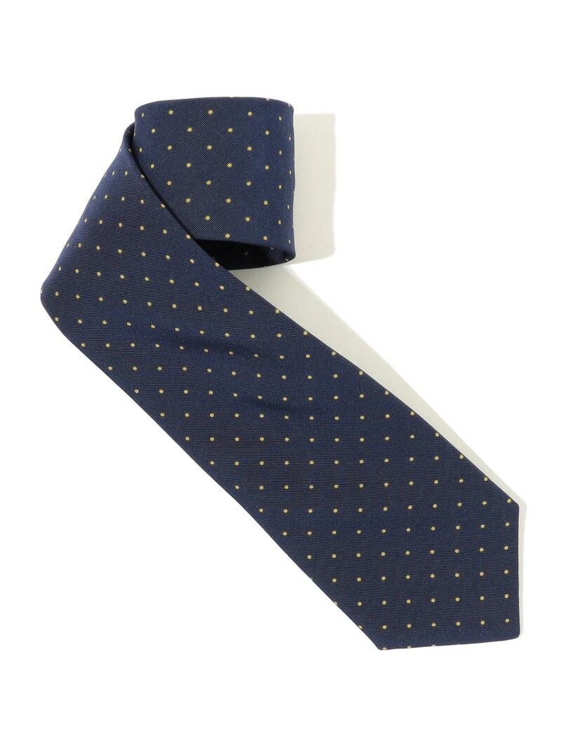 Atkinsons アイリッシュポプリン ドット柄ネクタイ TOMORROWLAND GOODS トゥモローランド スーツ・フォ..