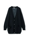 リネンコード Vネックカーディガン GALERIE VIE トゥモローランド トップス カーディガン グレー ネイビー【送料無料】[Rakuten Fashio...