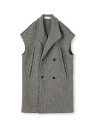 シープジャージー ビッグポケットロングベスト GALERIE VIE トゥモローランド トップス ベスト・ジレ グレー【送料無料】[Rakuten Fashio...
