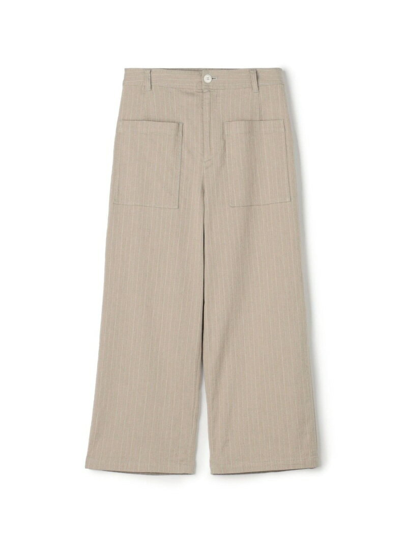 【SALE／30%OFF】コットンリネンストレッチ クロップドパンツ GALERIE VIE トゥモローランド パンツ その他のパンツ ブラック ベージュ【RBA_E】【送料無料】[Rakuten Fashion]