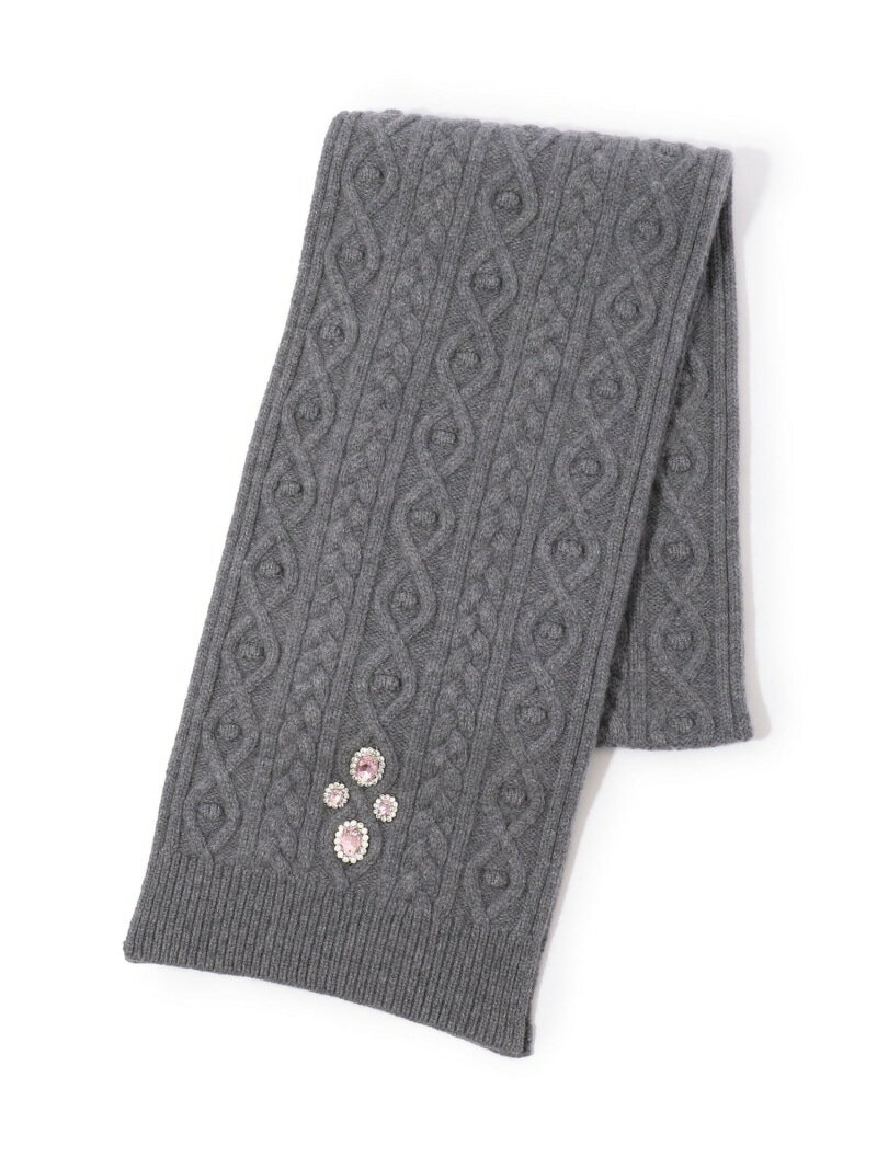 【SALE／30%OFF】Rabanne ACCESSOIRES TEX ケーブルニットマフラー TOMORROWLAND トゥモローランド ファッション雑貨 マフラー・ストール・ネックウォーマー グレー【RBA_E】【送料無料】[Rakuten Fashion]