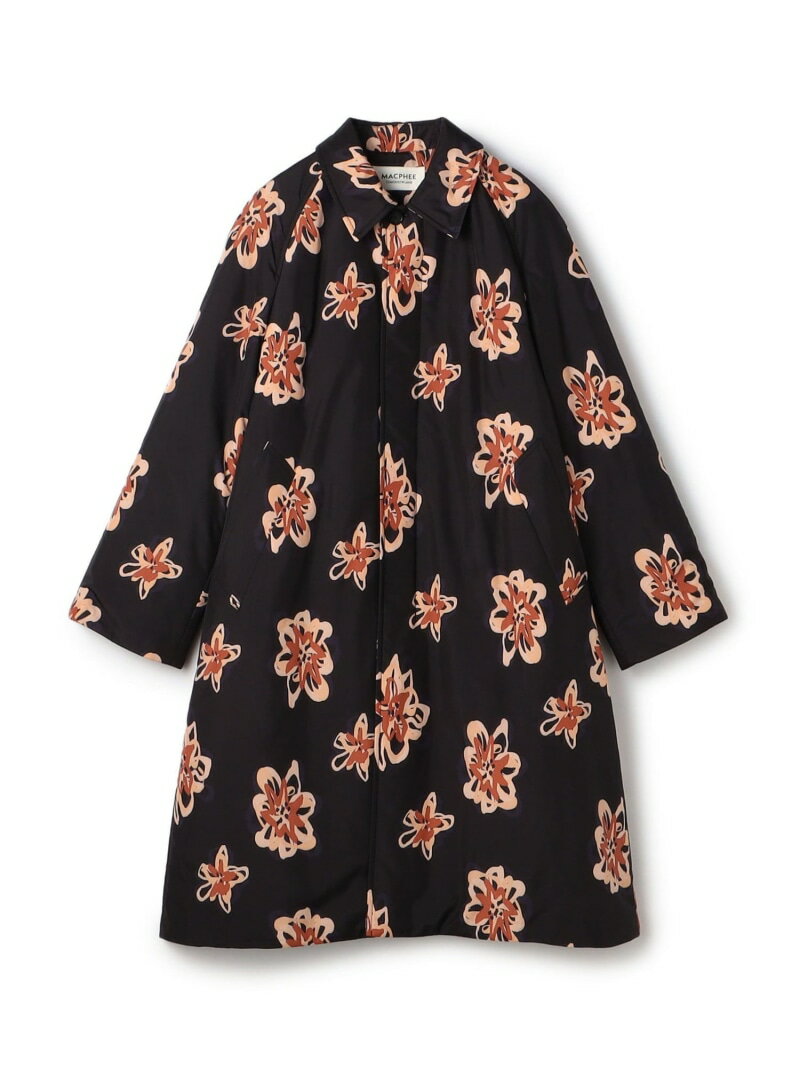 【SALE／40%OFF】フラワープリント ステンカラーコート MACPHEE トゥモローランド ジャケット・アウタ..