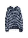 TOMORROWLAND tricot コットン マルチカラー クルーネックニット TOMORROWLAND MEN トゥモローランド トップス ニット ブルー...