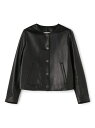 CINQUANTA ノーカラーレザージャケット TOMORROWLAND BUYING WEAR トゥモローランド ジャケット・アウター ノーカラージャケット ...