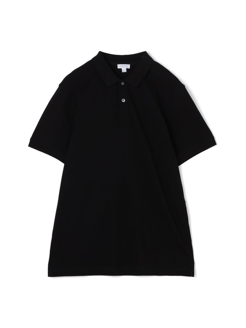 SUNSPELコットン ピケポロシャツ TOMORROWLAND BUYING WEAR トゥモローランド トップス ポロシャツ ブラック ネイビー【送料無料】 Rakuten Fashion