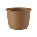 アップルウェアー 陶鉢 輪型 5号 きん茶 直径約14.8cm 容量約0.8L 日本製 鉢 プランター 植木鉢 プラスチック