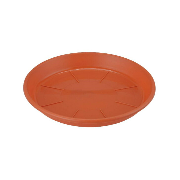 アップルウェアー 浅皿 AP 4号 テラコッタ 直径約12cm 日本製 鉢皿 プラスチック 鉢受け皿 ブラウン
