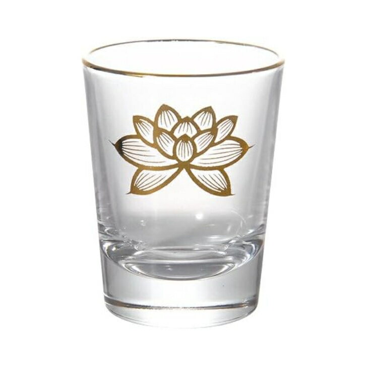 静岡木工 金蓮 コップ ガラス 小 仏具 お供え