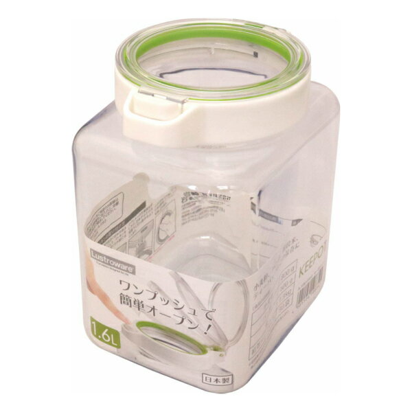 岩崎工業 キーポット1.6 1.6L A-1083 ホワイトグリーン 保存容器 食洗器対応 キャニスター